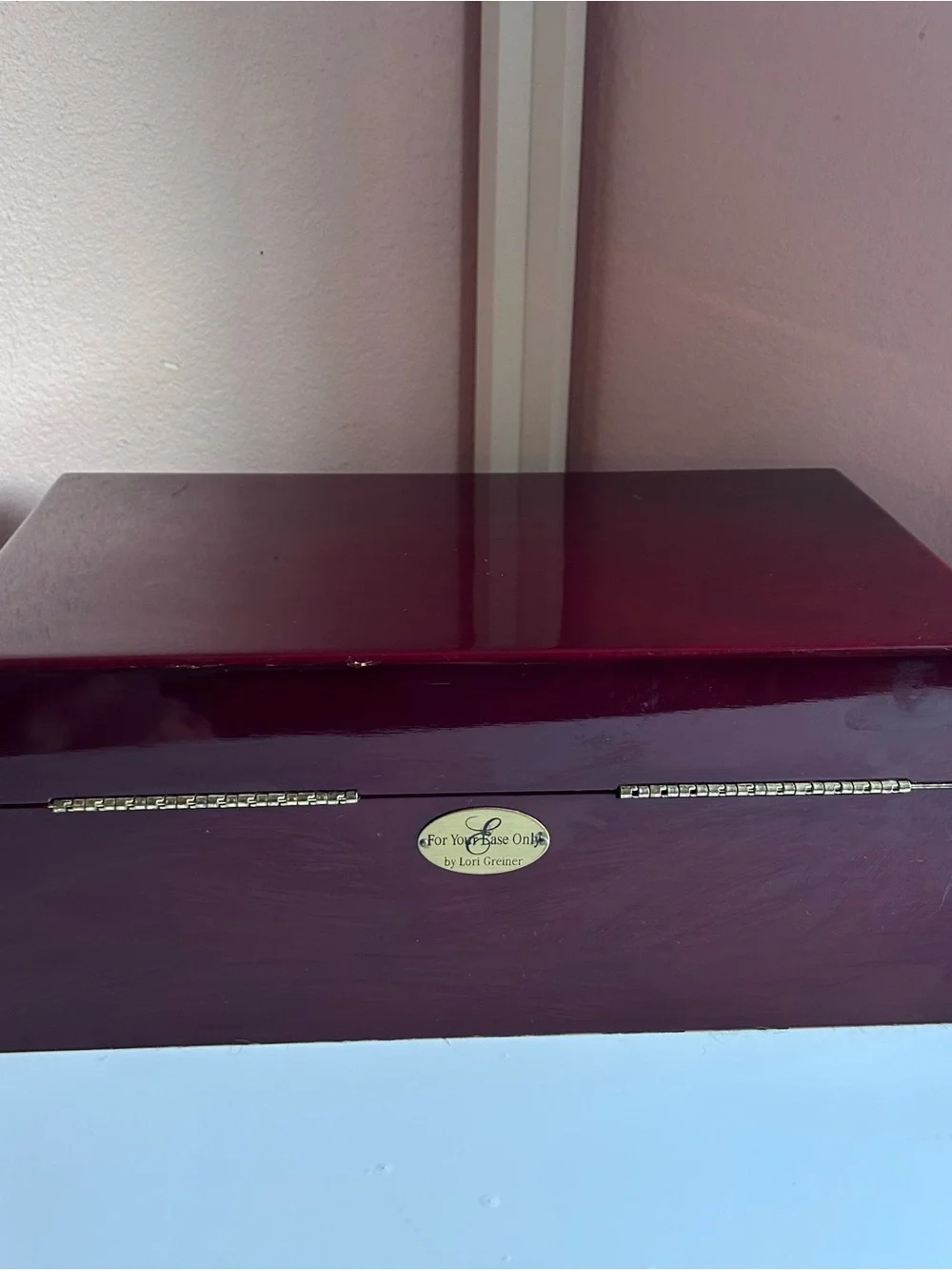 Lori Greiner “For Your Ease Only” Cherry Wood Jewelry Box with Mirror & Drawers